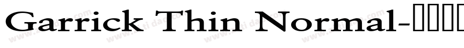 Garrick Thin Normal字体转换